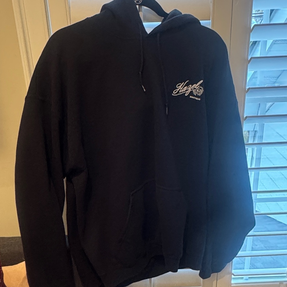 Hazel Midnight Black Women's Hoodie